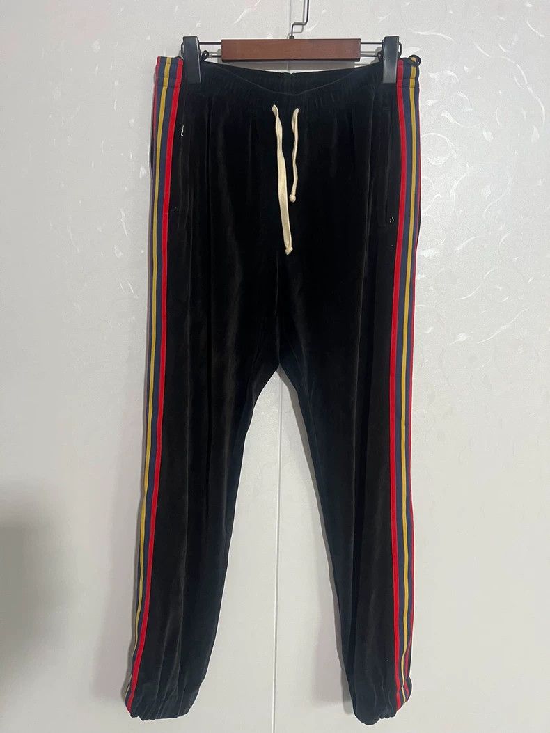 Gucci Gucci Embroidered Logo Striped Pants Size US 30 / EU 46 - 2 Thumbnail