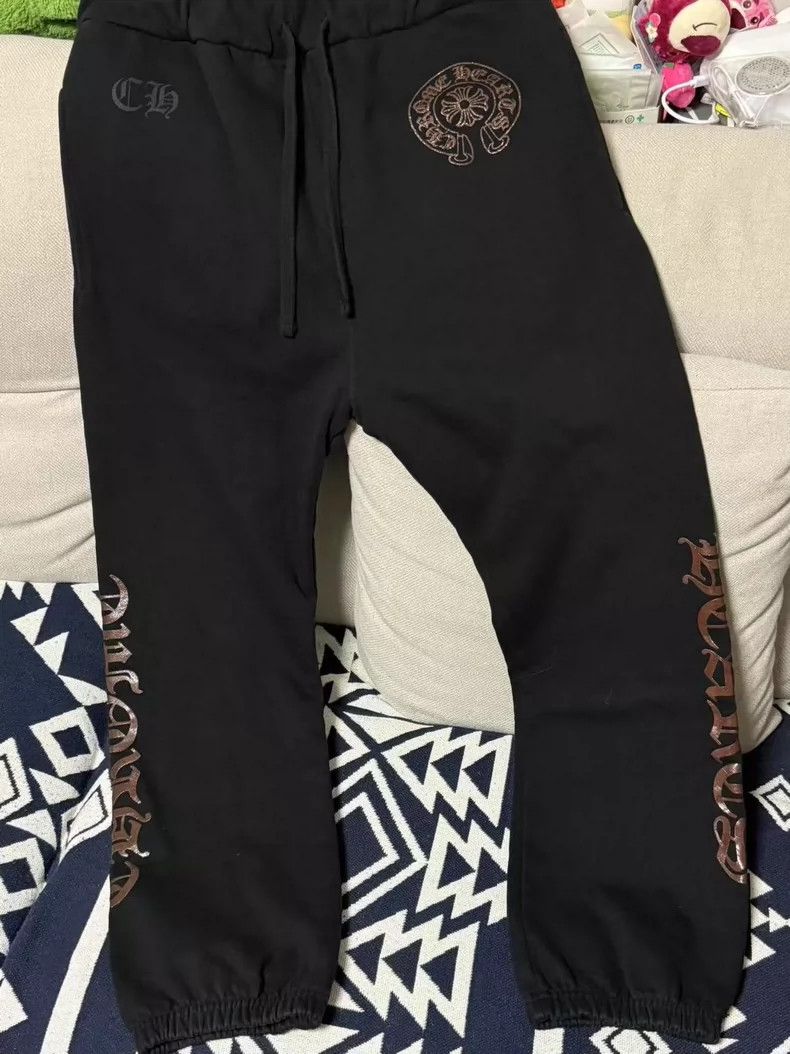 Chrome Hearts Chrome Hearts Brown Rhinestone Sweatpants Size US 30 / EU 46 - 2 Thumbnail