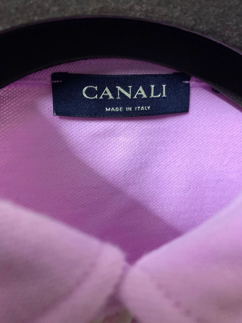 Canali Canali Men's Long Sleeve Polo Shirt Size US L / EU 52-54 / 3 - 5 Thumbnail