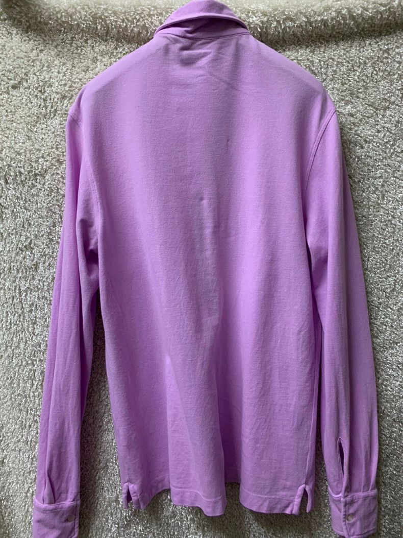 Canali Canali Men's Long Sleeve Polo Shirt Size US L / EU 52-54 / 3 - 7 Thumbnail