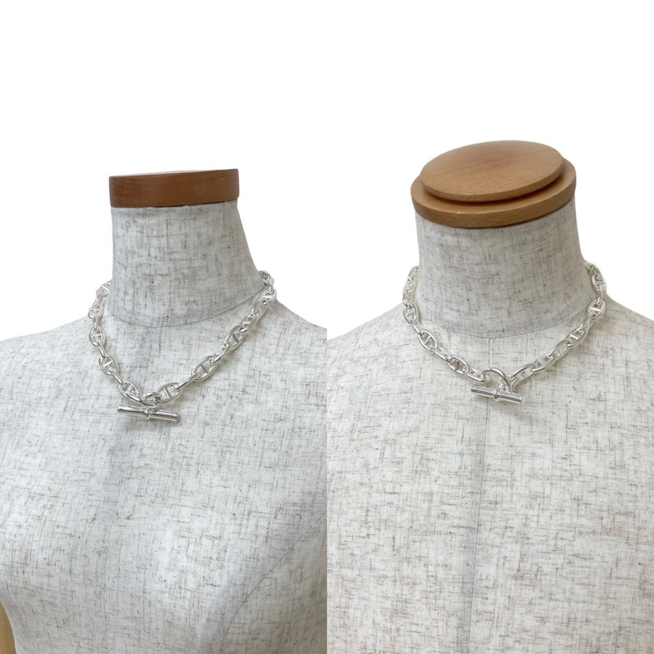 Hermes Hermes Hermes Chaine d'Ancre Silver 925 Necklace Metal Necklace Size ONE SIZE - 5 Thumbnail
