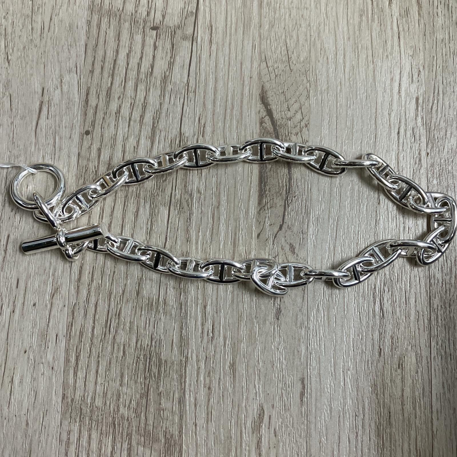 Hermes Hermes Hermes Chaine d'Ancre Silver 925 Necklace Metal Necklace Size ONE SIZE - 2 Thumbnail