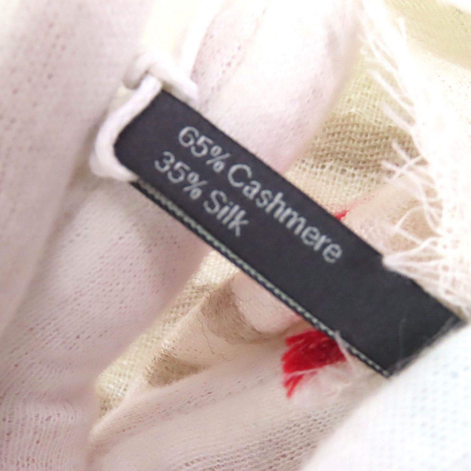 Other Other Begg&Co BERBER Barber Mini fringe cashmere shawl Natural Material Shawl Size ONE SIZE - 7 Thumbnail