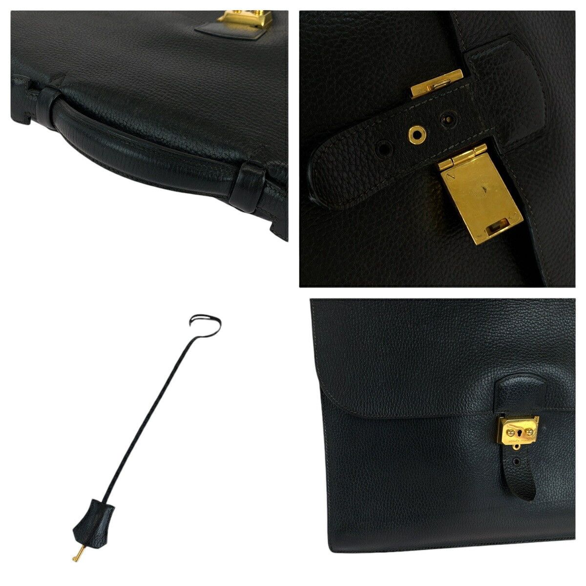 Hermes Hermes Hermes Sac a Depeches Ardennes Briefcase Leather Business Bag Stamp X Size ONE SIZE - 5 Thumbnail