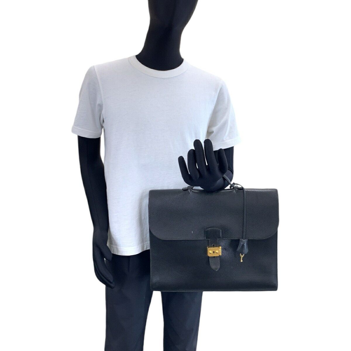 Hermes Hermes Hermes Sac a Depeches Ardennes Briefcase Leather Business Bag Stamp X Size ONE SIZE - 7 Thumbnail