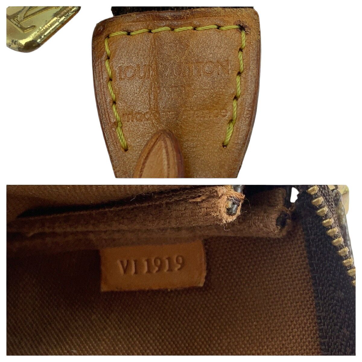 Louis Vuitton Louis Vuitton Louis Vuitton Pochette Accessoires Monogram Handbag Canvas Handbag M51980 Size ONE SIZE - 4 Thumbnail