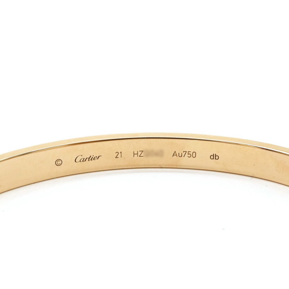 Cartier Cartier Cartier LOVE Au750 Bracelet Size 21 Crocodile skin Bangle B6036019 Size ONE SIZE - 5 Thumbnail