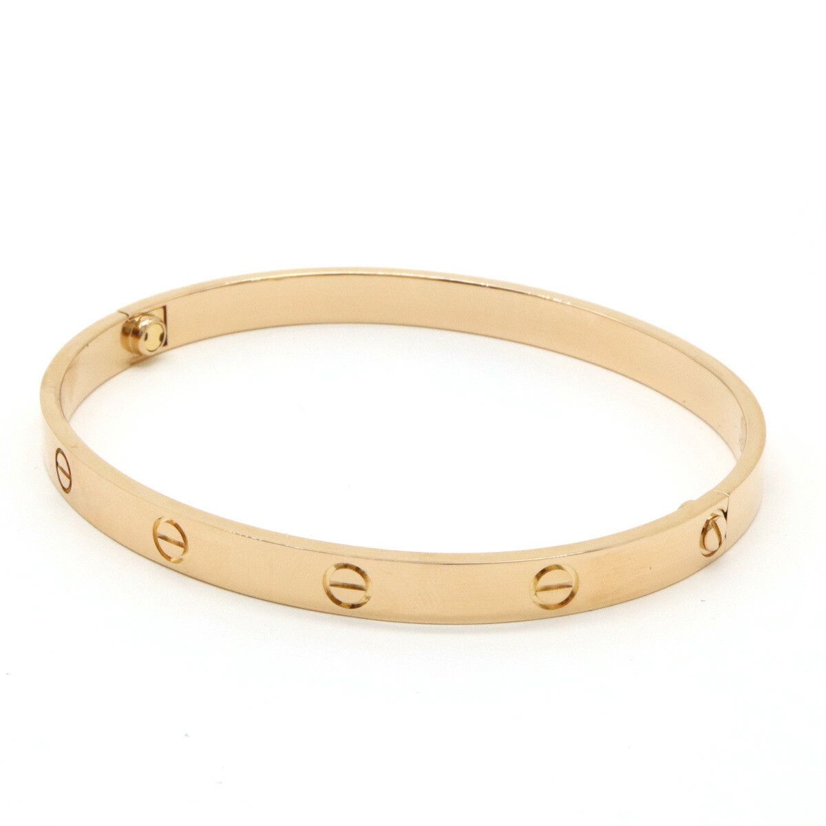 Cartier Cartier Cartier LOVE Au750 Bracelet Size 21 Crocodile skin Bangle B6036019 Size ONE SIZE - 3 Thumbnail