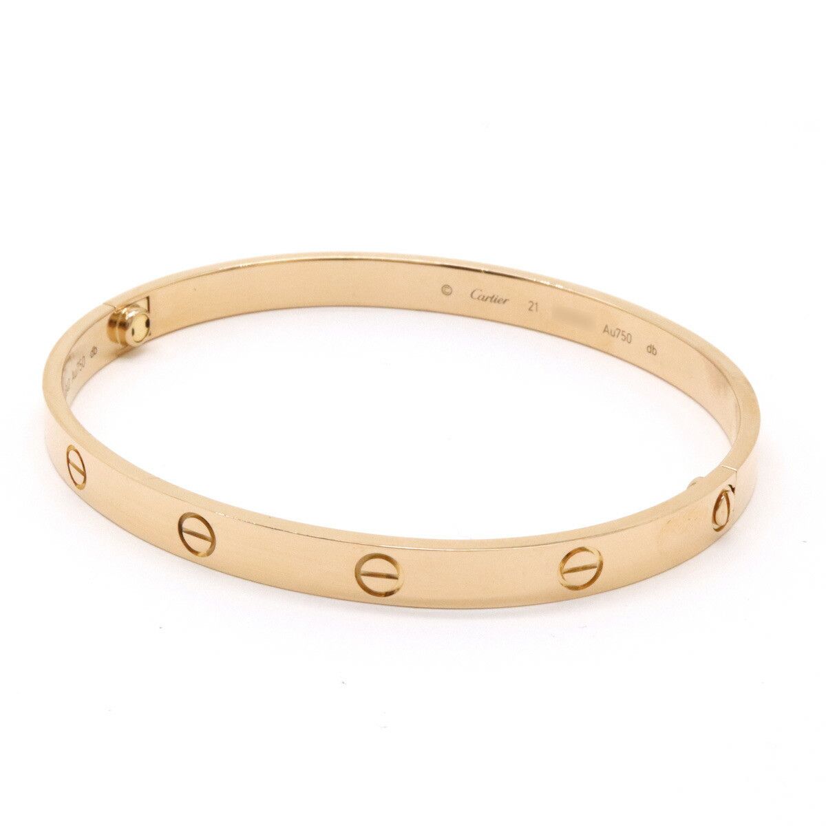 Cartier Cartier Cartier LOVE Au750 Bracelet Size 21 Crocodile skin Bangle B6036019 Size ONE SIZE - 2 Thumbnail