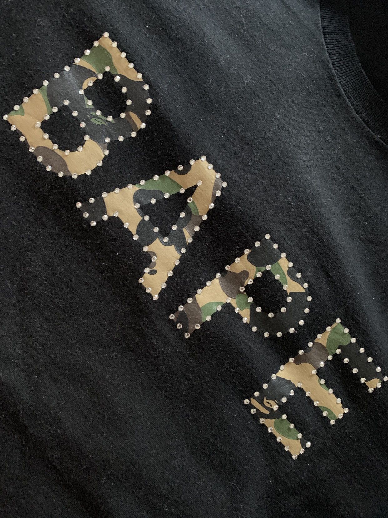 Bape Bape swarovski camo shirt. RARE!! Size US L / EU 52-54 / 3 - 3 Thumbnail