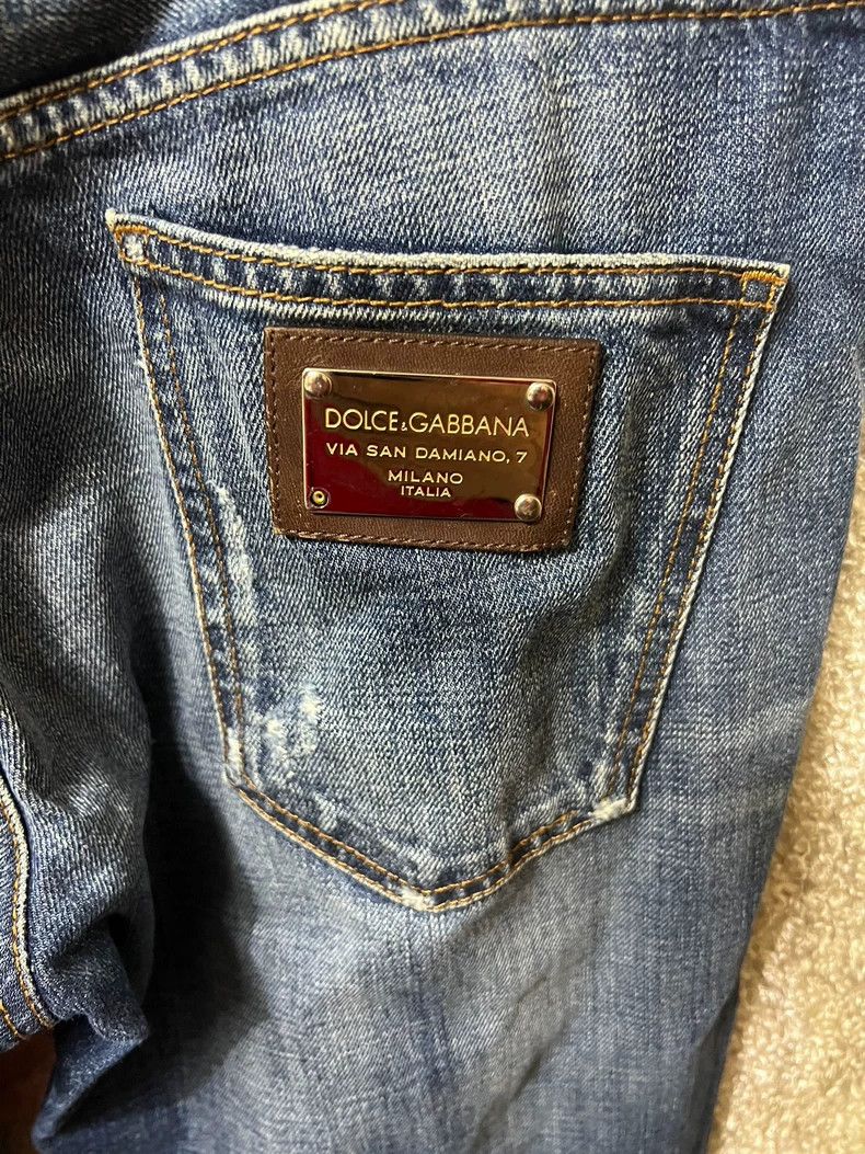 Dolce & Gabbana Dolce & Gabbana Men's Blue Jeans Size US 34 / EU 50 - 6 Thumbnail