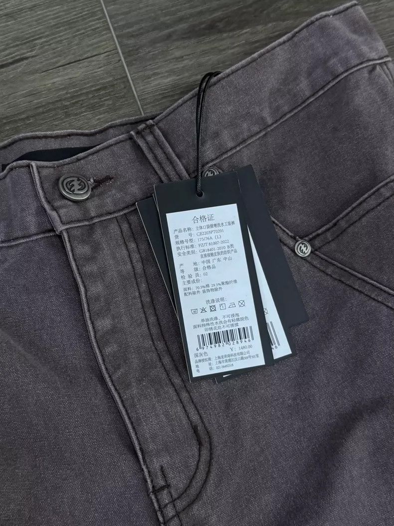 Anonymous Club CEEC Dark Gray Cargo Pants Size US 30 / EU 46 - 4 Thumbnail