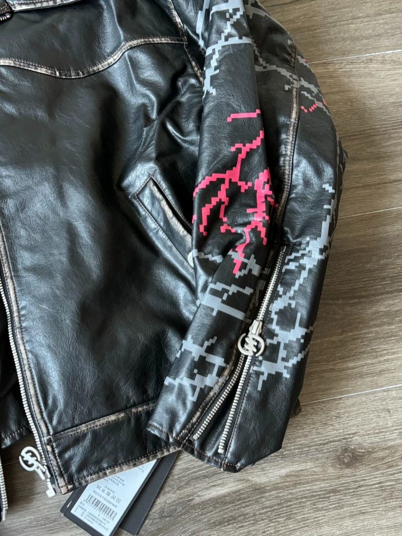Gallery Dept. CEEC Distressed Graffiti Leather Jacket Size US M / EU 48-50 / 2 - 3 Thumbnail