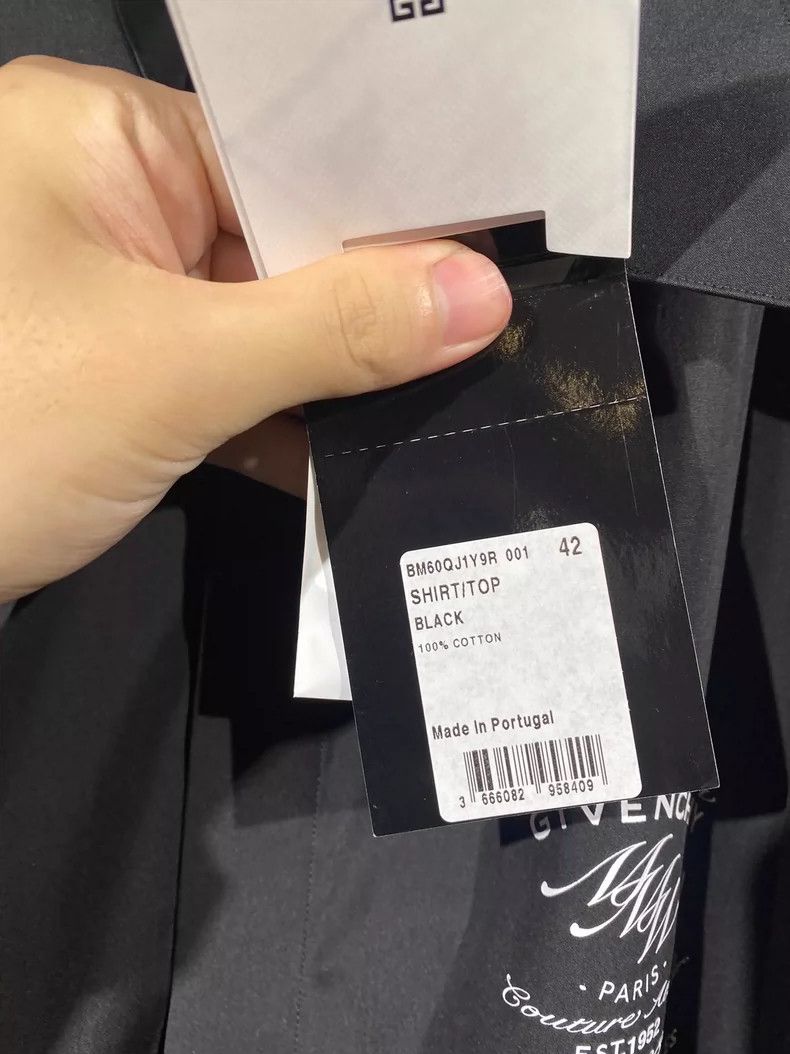 Givenchy Givenchy Black Button-Up Shirt Size US M / EU 48-50 / 2 - 5 Thumbnail