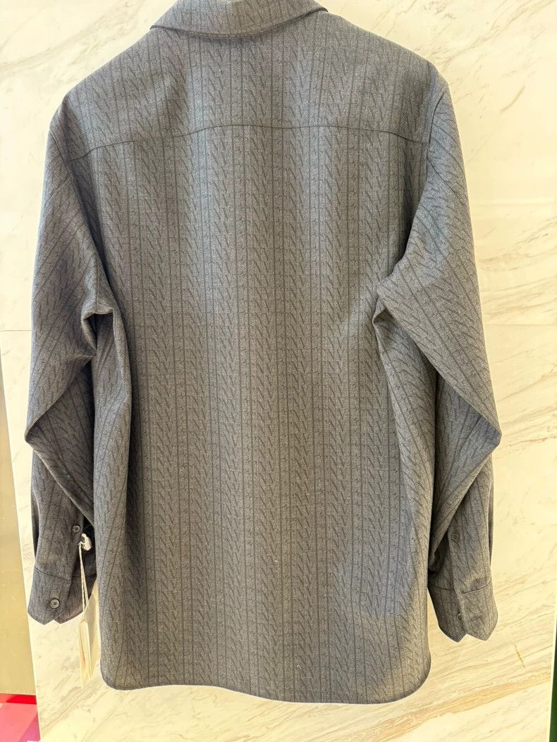 Valentino Valentino Wool Button-Up Shirt Size US M / EU 48-50 / 2 - 8 Thumbnail