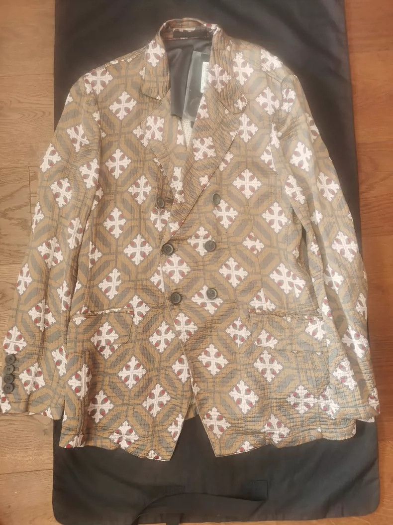 Giorgio Armani Giorgio Armani Floral Print Blazer Size US L / EU 52-54 / 3 - 2 Thumbnail