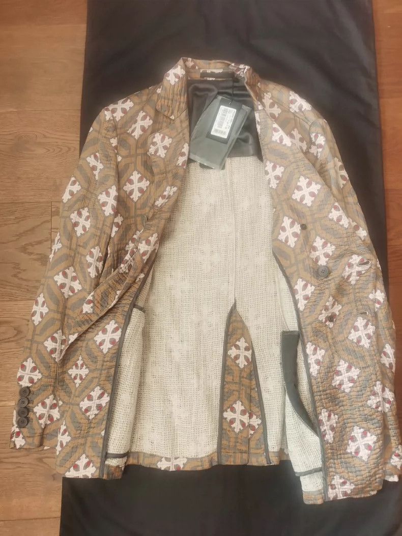 Giorgio Armani Giorgio Armani Floral Print Blazer Size US L / EU 52-54 / 3 - 4 Thumbnail