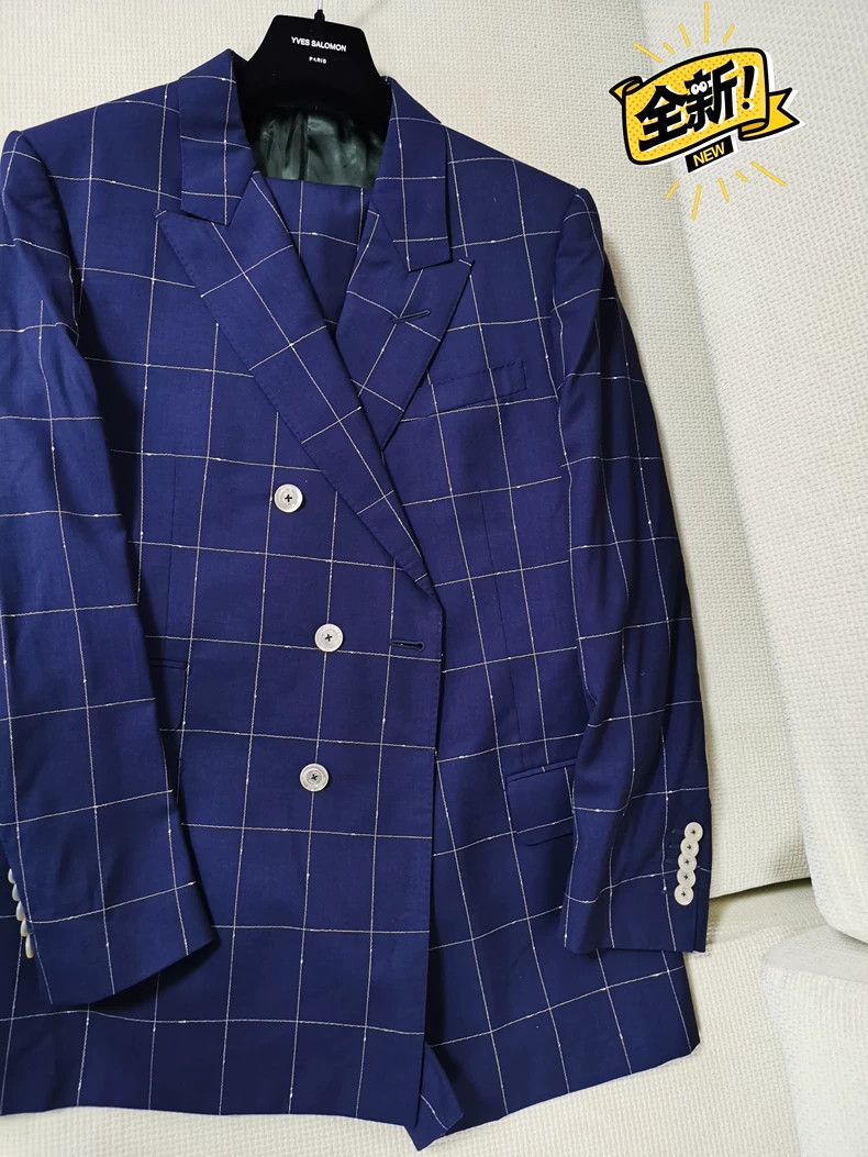 Gucci Gucci Runway Plaid Embroidered Suit Size US M / EU 48-50 / 2 - 3 Thumbnail