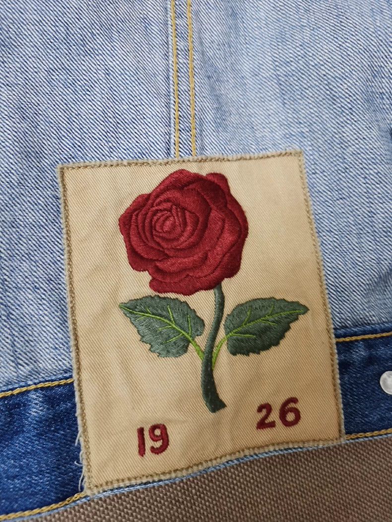 Kent & Curwen KENT&CURWEN David Beckham Rose Denim Jacket Size US L / EU 52-54 / 3 - 8 Thumbnail
