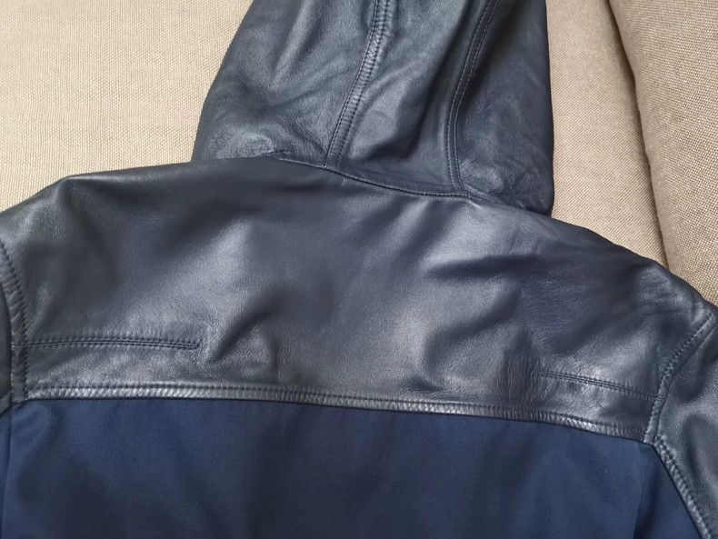 Dior Dior Homme Patchwork Leather Jacket with Hood Size US M / EU 48-50 / 2 - 7 Thumbnail