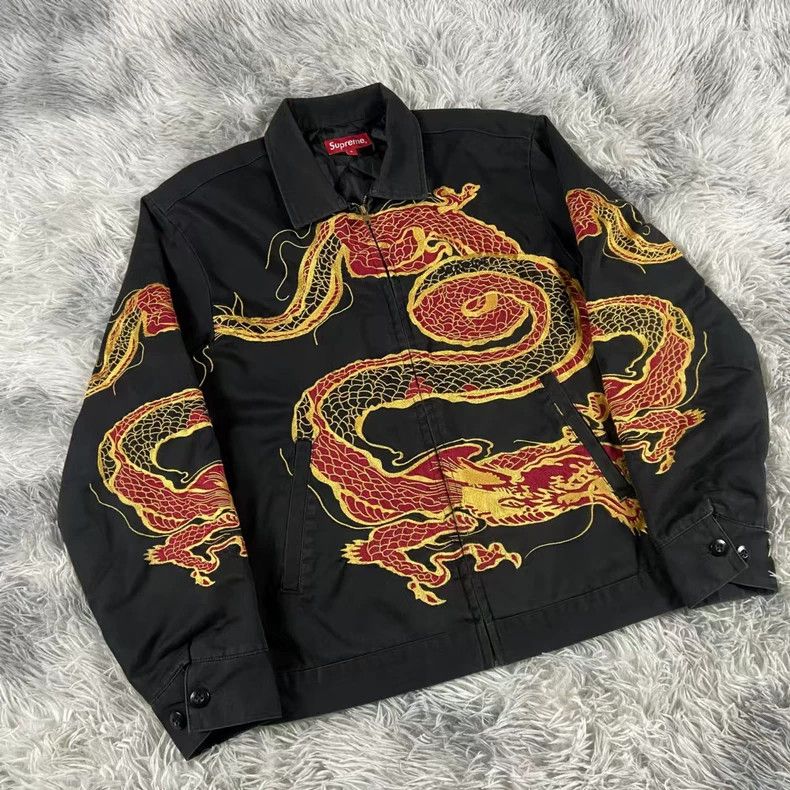 Supreme Supreme Dragon Embroidered Cotton Jacket Size US S / EU 44-46 / 1 - 3 Thumbnail