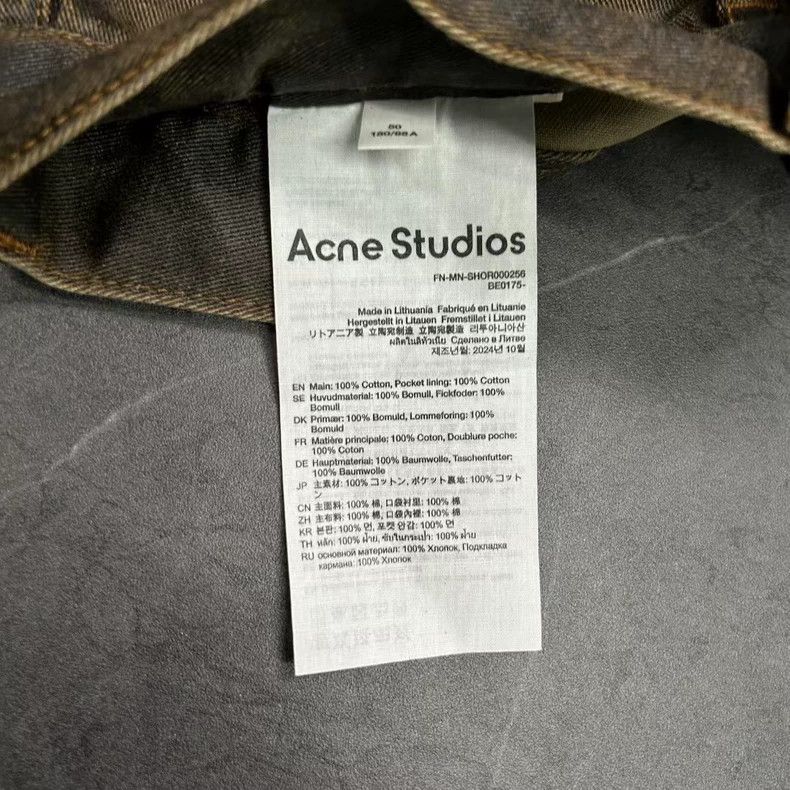 Acne Studios Acne Studios Distressed Mud-Dyed Shorts Size US 40 / EU 56 - 6 Thumbnail