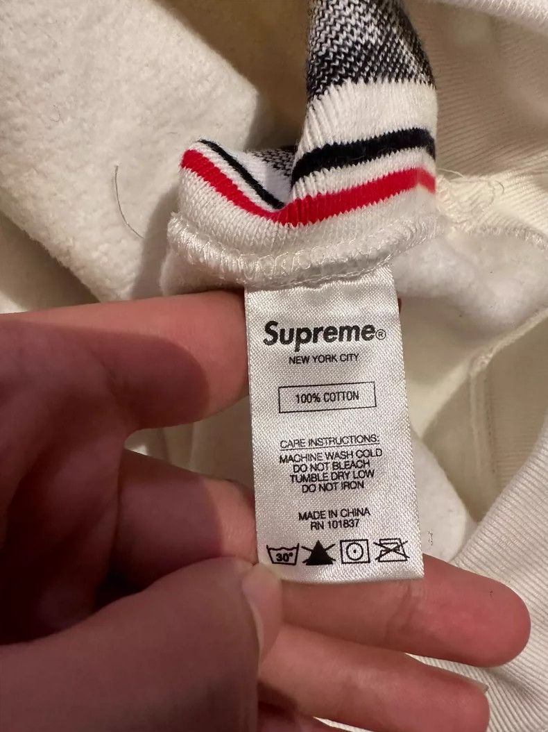 Supreme Supreme Side Logo String Hoodie White Size US L / EU 52-54 / 3 - 3 Thumbnail