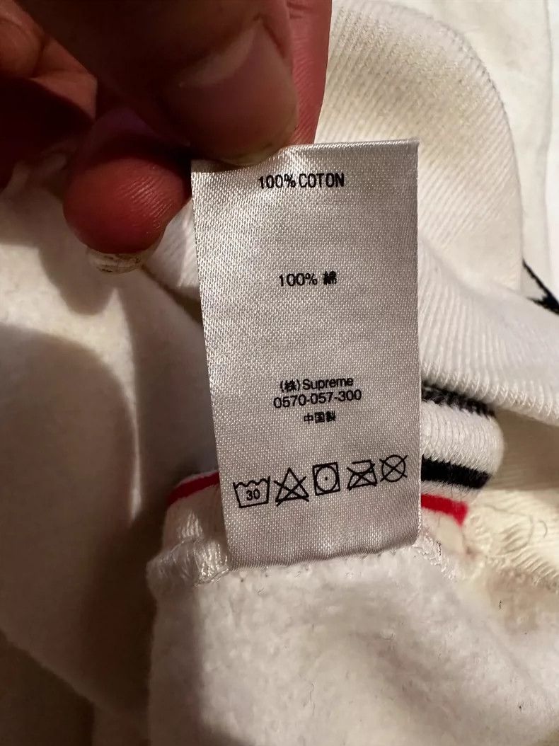 Supreme Supreme Side Logo String Hoodie White Size US L / EU 52-54 / 3 - 4 Thumbnail