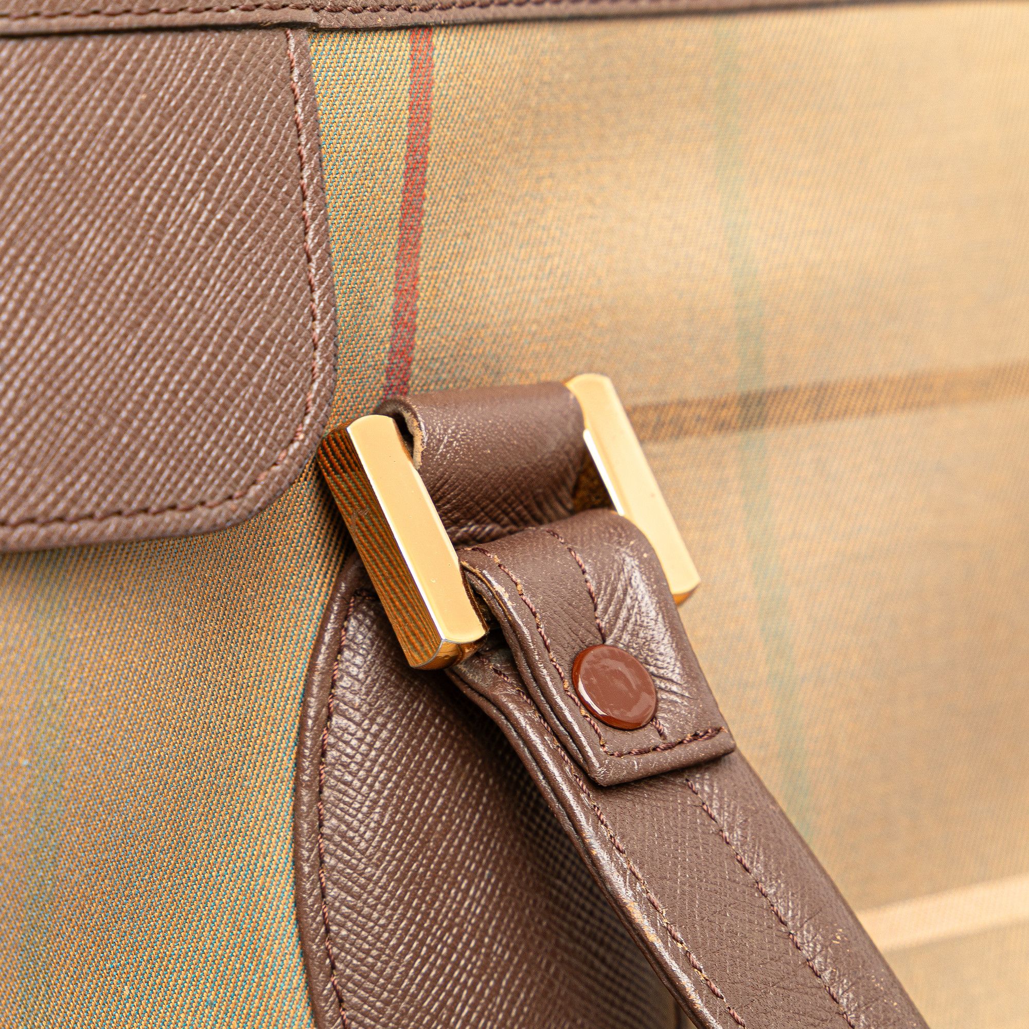 Burberry Burberry Vintage Check Canvas Tote Size ONE SIZE - 7 Thumbnail