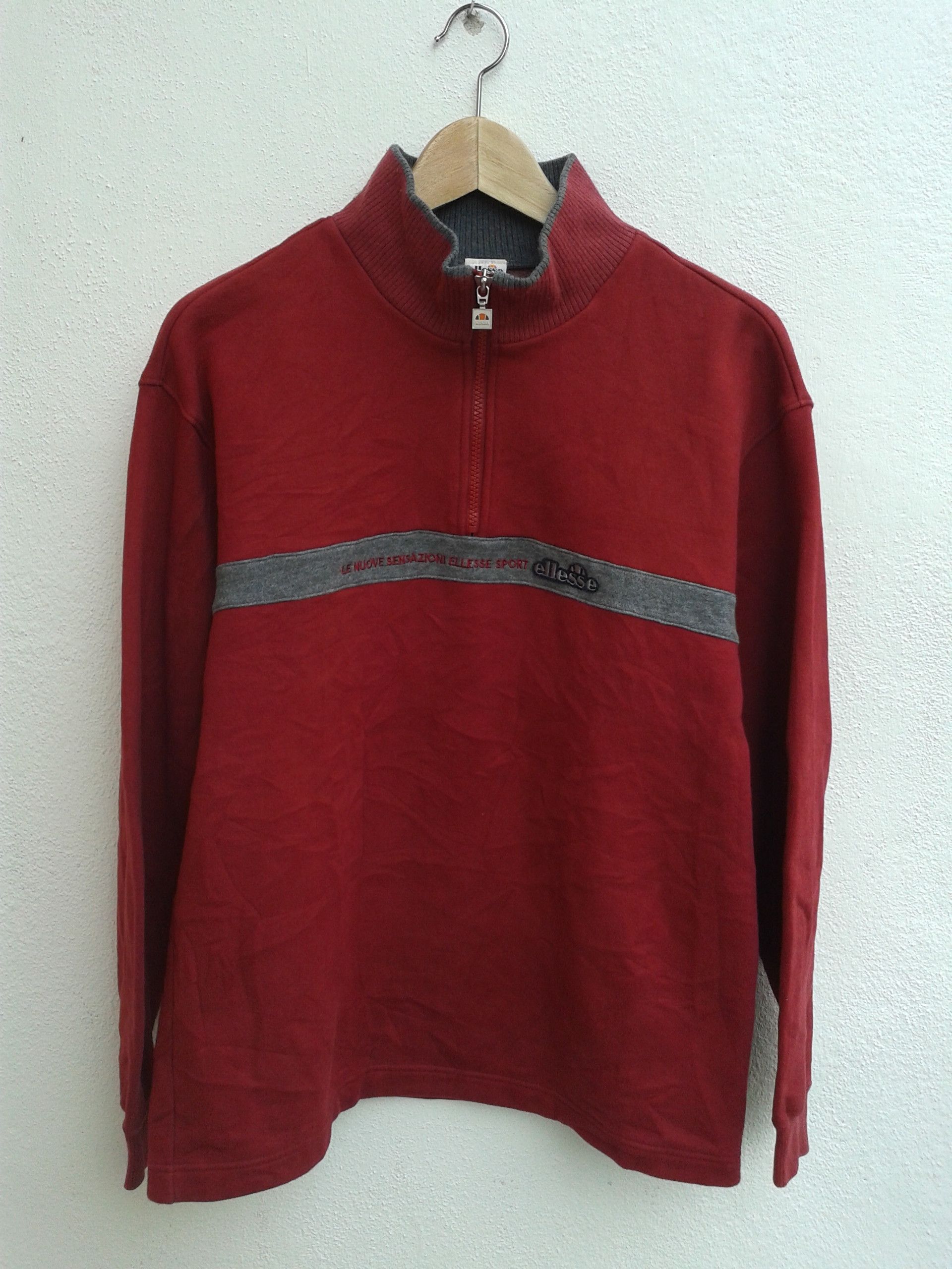 Ellesse × Japanese Brand Vintage 90s Ellesse Jumper Sweater shirt Size US M / EU 48-50 / 2 - 1 Thumbnail