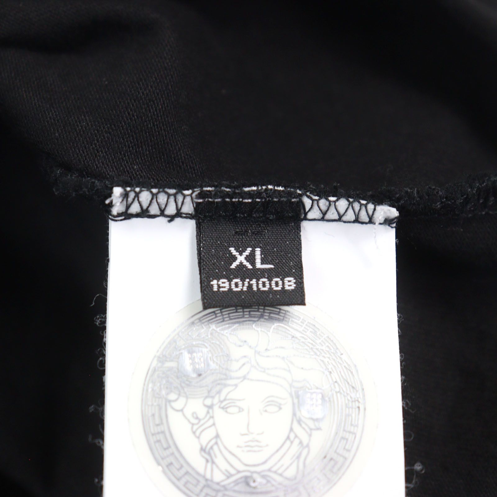 Versace Versace Versace Jeweled Logo Cotton T-shirt Cotton T-Shirts Size ONE SIZE - 7 Thumbnail