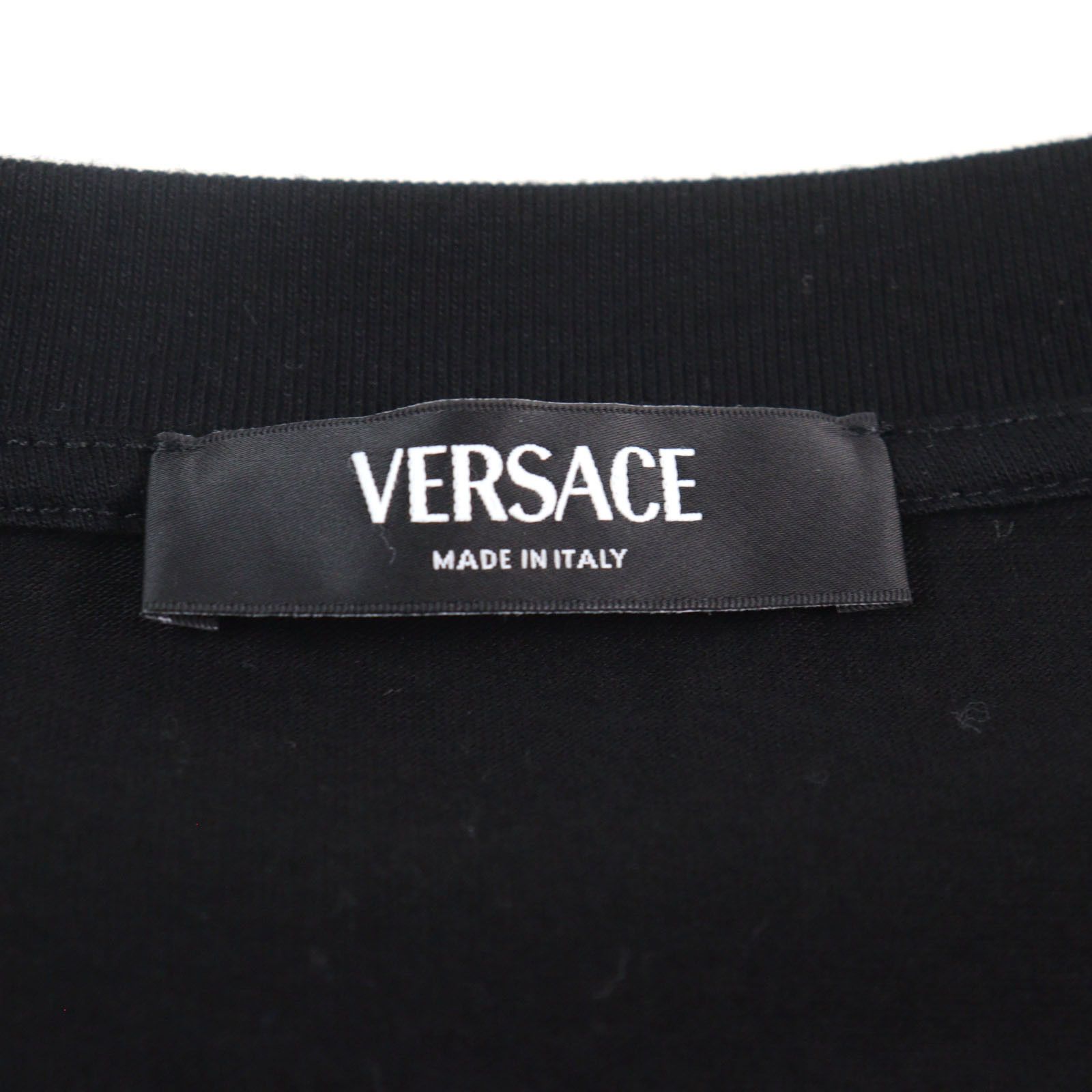 Versace Versace Versace Jeweled Logo Cotton T-shirt Cotton T-Shirts Size ONE SIZE - 6 Thumbnail