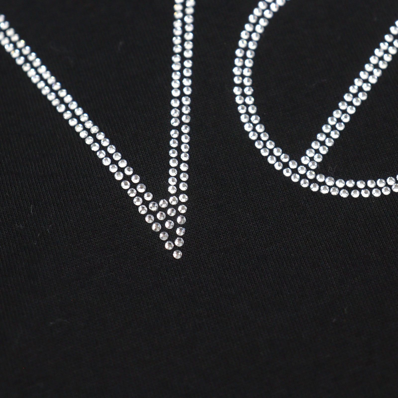 Versace Versace Versace Jeweled Logo Cotton T-shirt Cotton T-Shirts Size ONE SIZE - 5 Thumbnail