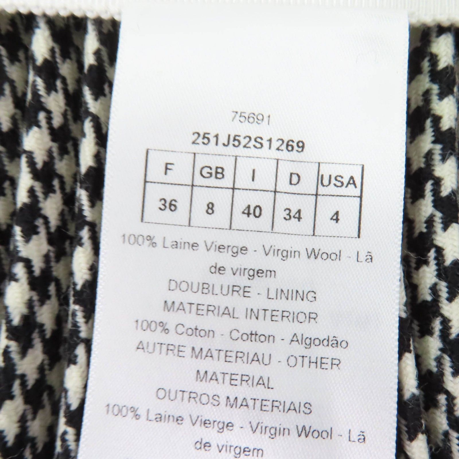 Dior Dior Christian Dior Long skirt Wool Skirt Others Skirts 251J52S1269 Size ONE SIZE - 7 Thumbnail