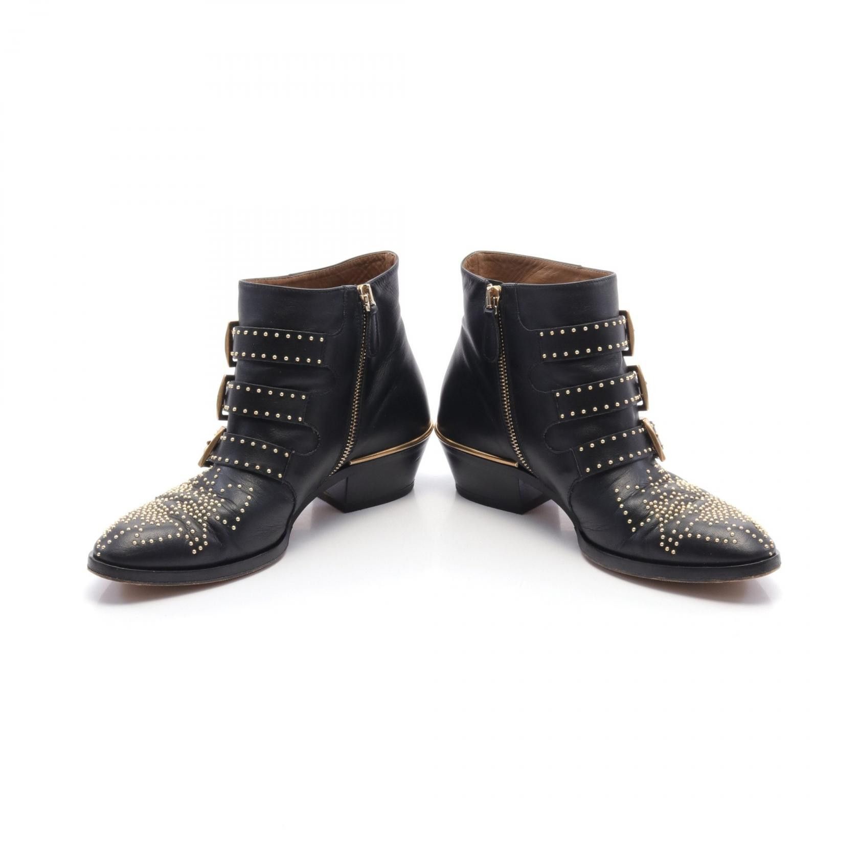 Chloe Chloe Chloe A8Y 003 56I Leather Boots Leather Shoes A8Y 003 56I Size ONE SIZE - 3 Thumbnail