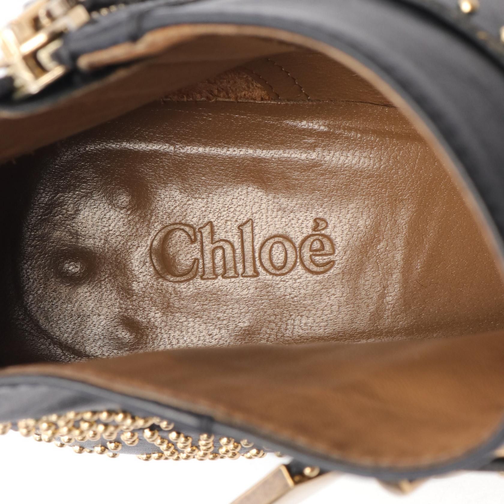 Chloe Chloe Chloe A8Y 003 56I Leather Boots Leather Shoes A8Y 003 56I Size ONE SIZE - 5 Thumbnail
