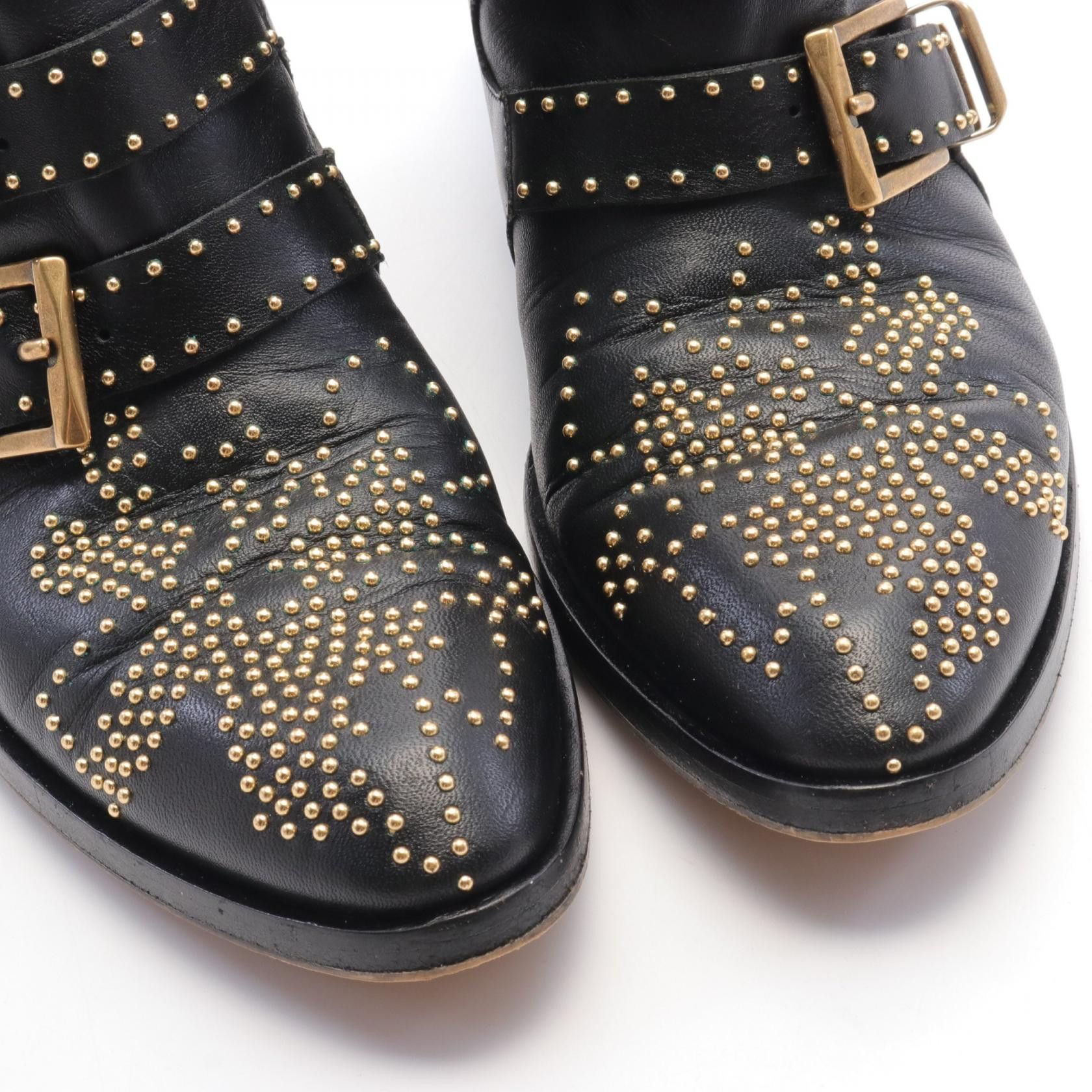 Chloe Chloe Chloe A8Y 003 56I Leather Boots Leather Shoes A8Y 003 56I Size ONE SIZE - 8 Thumbnail
