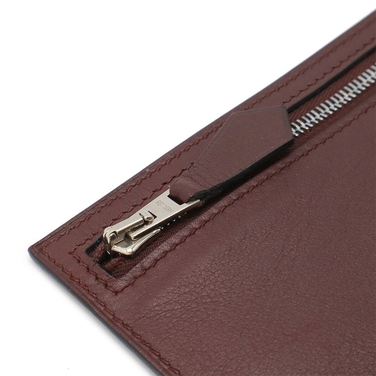 Hermes Hermes Hermes Clutch Bag Leather Clutch Bag Leather Clutch Bag Stamp L (2008) DUTY FREE for USA Size ONE SIZE - 5 Thumbnail