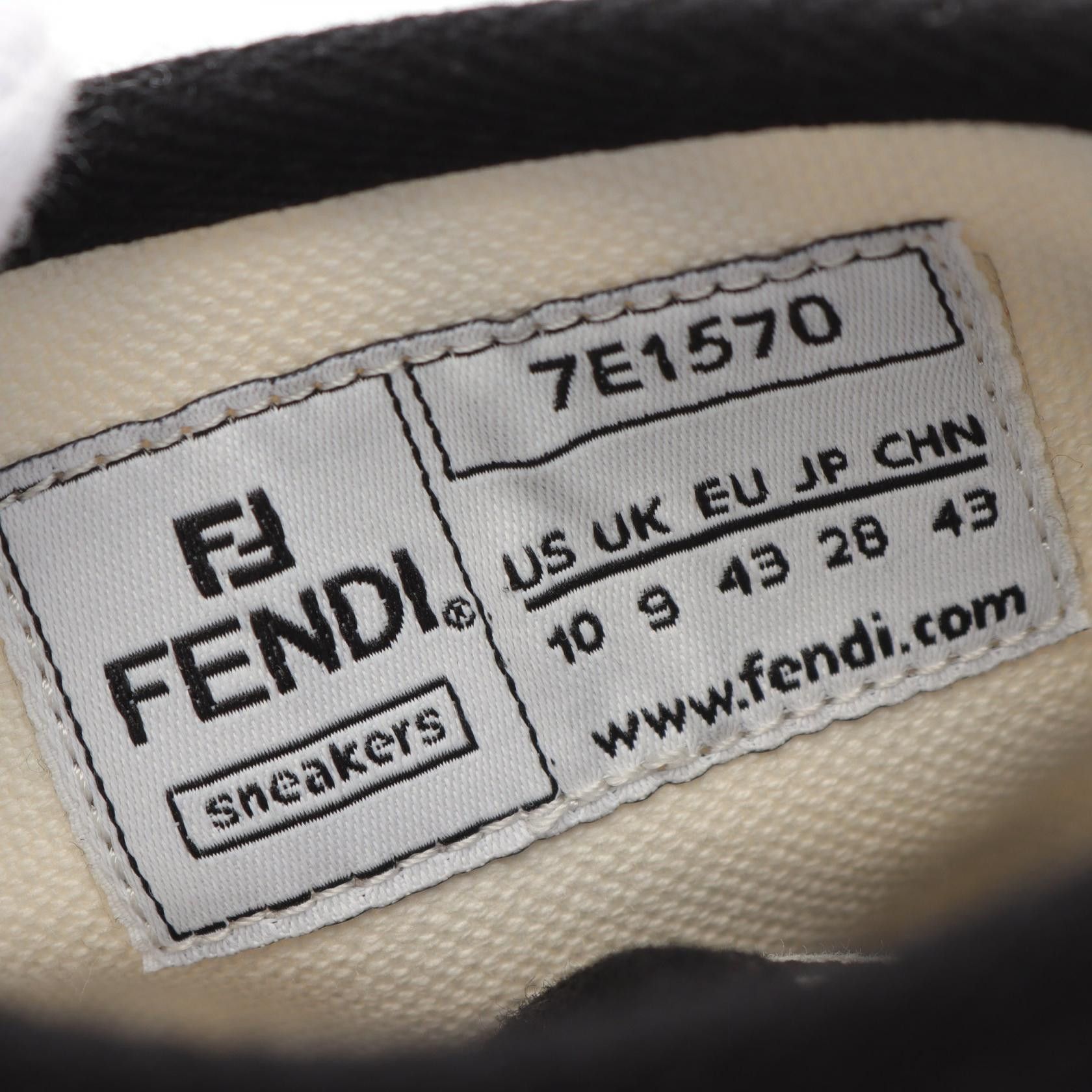 Fendi Fendi Fendi FENDI × MARC JACOBS Domino Canvas Sneakers Canvas Shoes 7E1570 Size ONE SIZE - 7 Thumbnail
