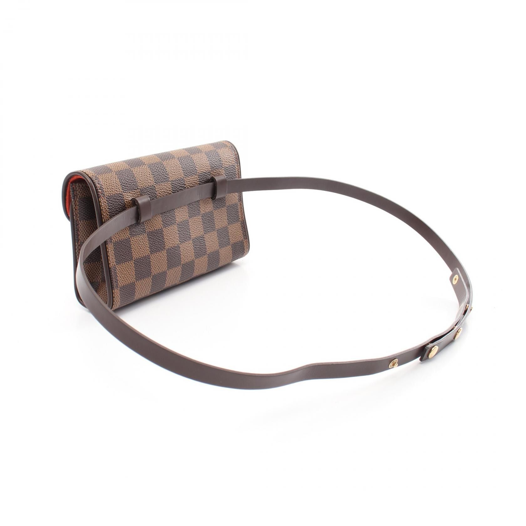 Louis Vuitton Louis Vuitton Louis Vuitton Pochette Florentine Damier Coated Canvas Waist Bag Canvas Belt Bag N51856 Size ONE SIZE - 2 Thumbnail