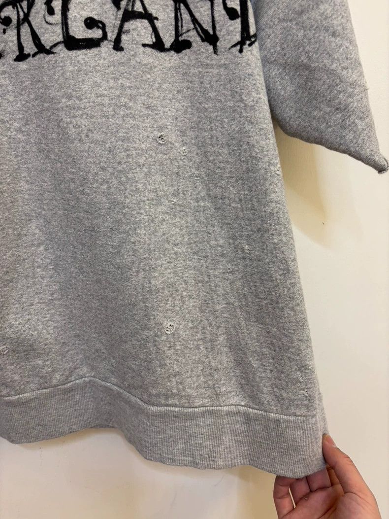 Loro Piana Gray Distressed Short Sleeve Sweatshirt Size US L / EU 52-54 / 3 - 6 Thumbnail
