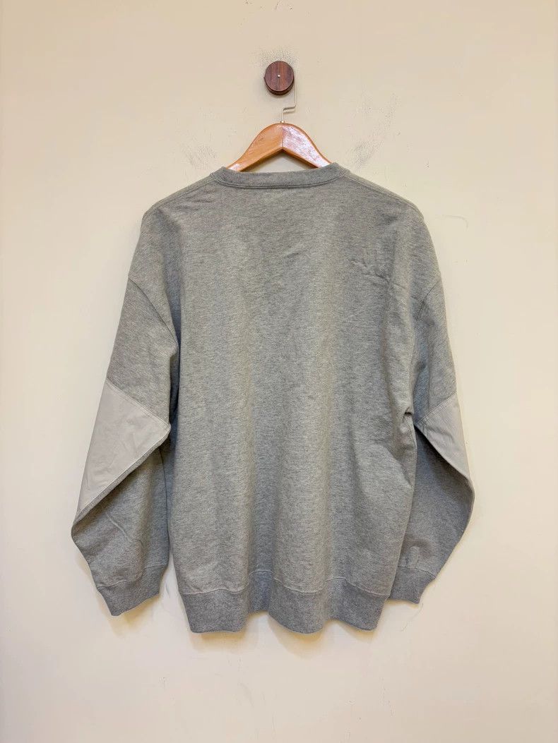 Loro Piana Gray Oversized Sweatshirt with Nylon Details Size US L / EU 52-54 / 3 - 7 Thumbnail