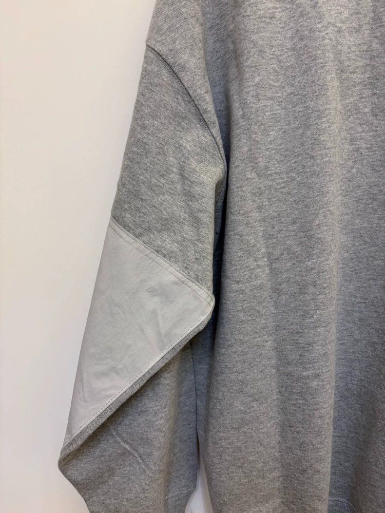 Loro Piana Gray Oversized Sweatshirt with Nylon Details Size US L / EU 52-54 / 3 - 9 Thumbnail
