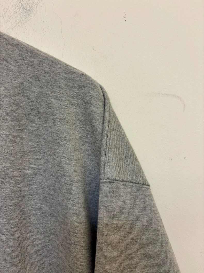 Loro Piana Gray Oversized Sweatshirt with Nylon Details Size US L / EU 52-54 / 3 - 3 Thumbnail
