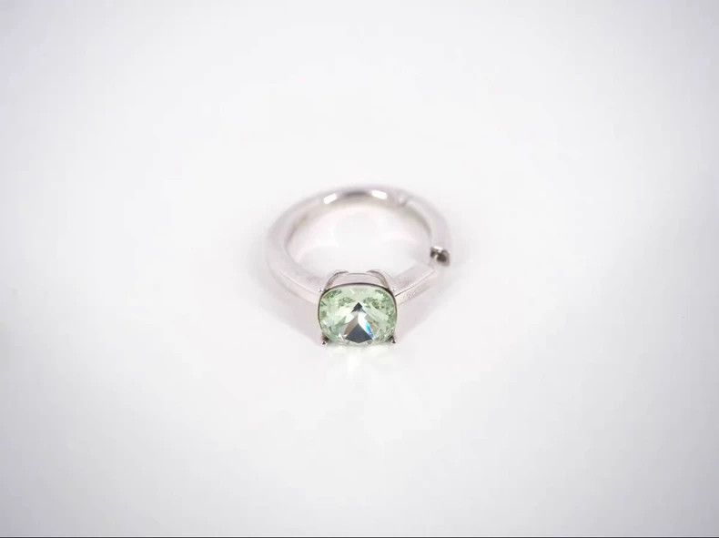Loro Piana Ambush Silver and Green Solitaire Single Earring - dmc Size ONE SIZE - 3 Thumbnail