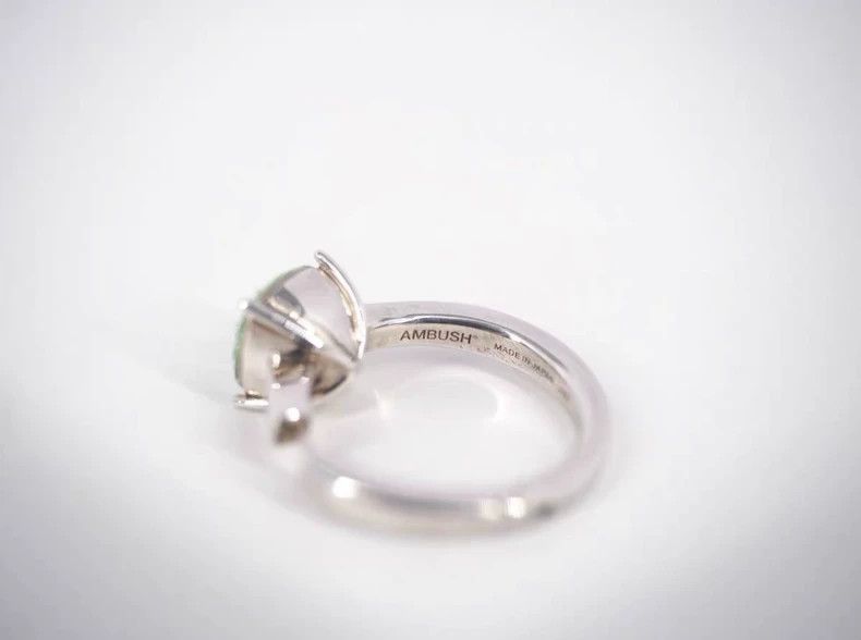 Loro Piana Ambush Silver and Green Solitaire Single Earring - dmc Size ONE SIZE - 5 Thumbnail
