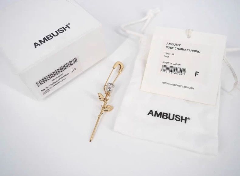 Loro Piana AMBUSH Gold Rose Charm Earring - dmc Size ONE SIZE - 3 Thumbnail