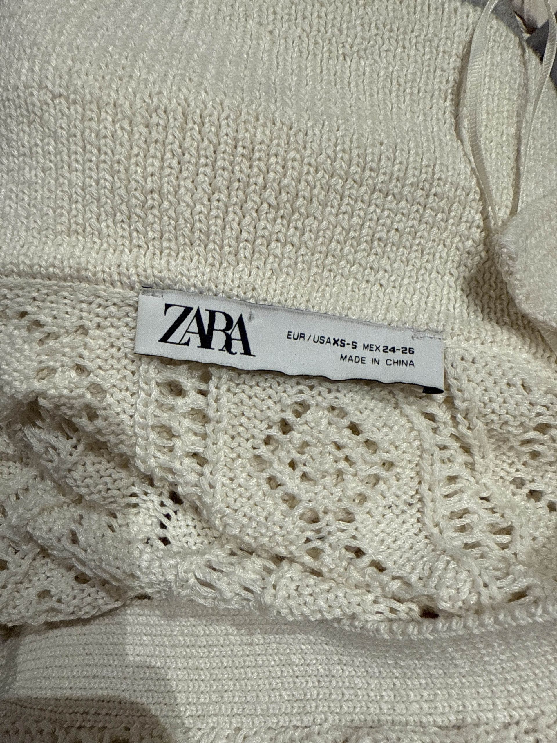 Zara Zara Virkad strandklänning Dress Size XS / US 0-2 / IT 36-38 - 2 Thumbnail