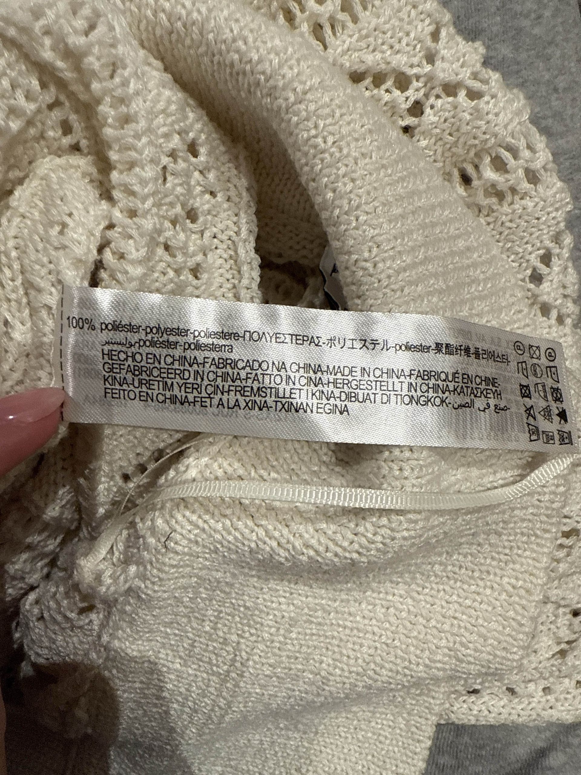 Zara Zara Virkad strandklänning Dress Size XS / US 0-2 / IT 36-38 - 3 Thumbnail