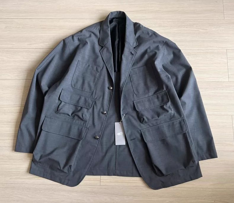 Beams Plus Multi-Pocket Wool Blend Functional Blazer Jacket Size US L / EU 52-54 / 3 - 3 Thumbnail